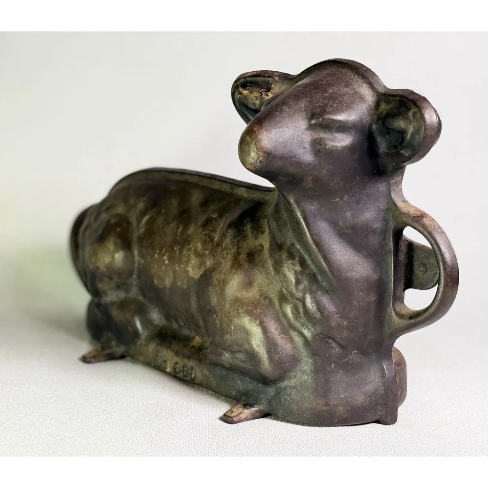 Vintage Griswold Cast Iron Easter Lamb Cake Mold No 866 2 Pieces 921 922